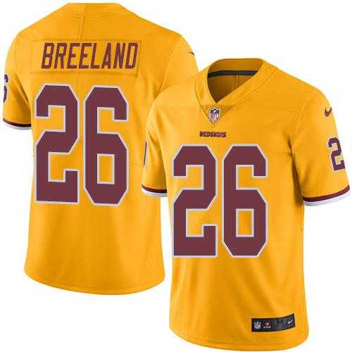 Nike Men & Women & Youth Redskins 26 Bashaud Breeland Gold Color Rush Limited Jersey,We sell and wholesale Nike Men & Women & Youth Redskins 26 Bashaud Breeland Gold Color Rush Limited Jersey on line form chian!